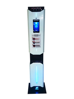 Automatic temperature detection and disinfection system